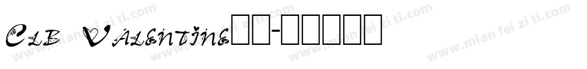 Clb Valentine字体字体转换